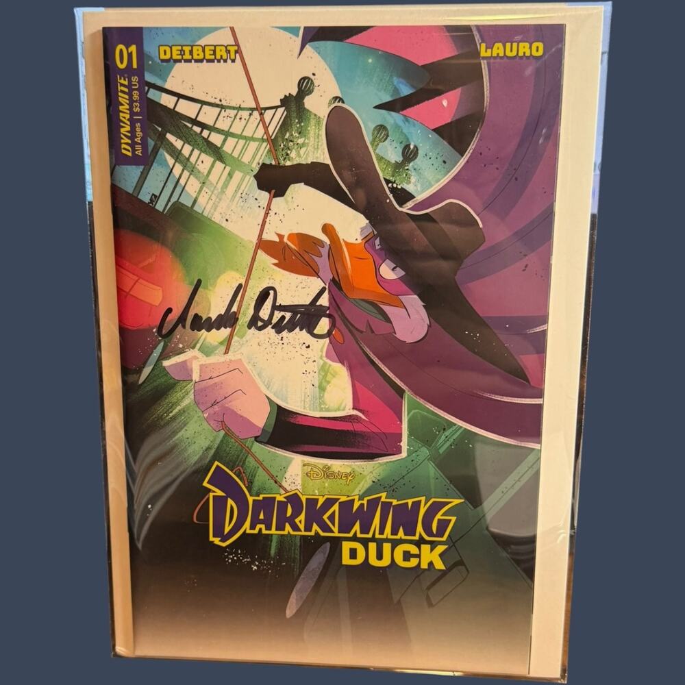 Disney Darkwing Duck #1 Variant Cover Signed Amanda Deibert Signature Series